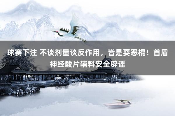 球赛下注 不谈剂量谈反作用，皆是耍恶棍！首盾神经酸片辅料安全辟谣